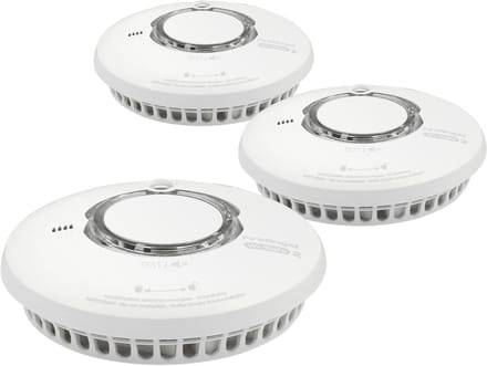 FireAngel WST-630-BNLT Rookmelders 3-pack - Nieuwste model - Draadloos koppelbaar