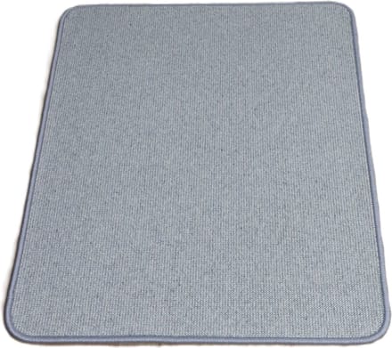 PRIMA - Wollen vloerkleed - Deurmat - Davi - mint - blauw - groen - ecru - 70x90cm