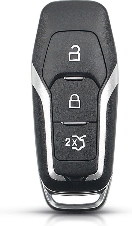 XEOD Autosleutelbehuizing - sleutelbehuizing auto - sleutel - Autosleutel Geschikt voor: Ford 3 knops keyless sleutel
