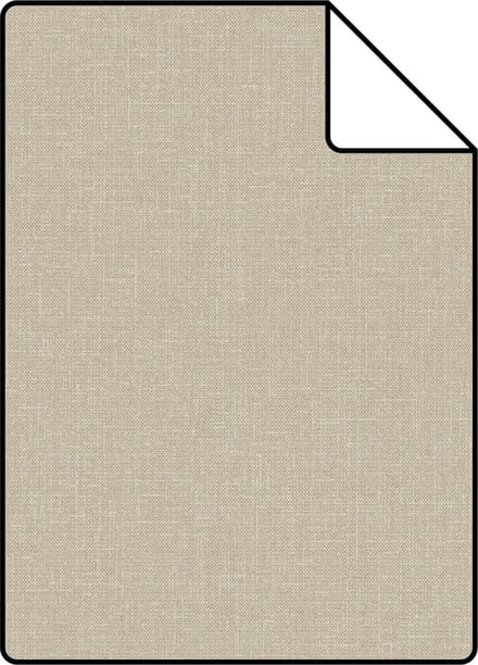 Proefstaal ESTAhome behang krijtverfeffect met linnenstructuur bruin - 26.5 x 21 cm - 127648-S