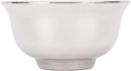 Scheerkom - Schuimbeker - Romig schuim maken - Brede opening - 9 cm breed - Zilverkleurig