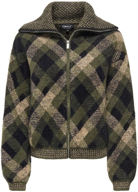 ONLY - ONLMAROON LS ZIP COLLAR CARDIGAN KNT - Meisjes - Cardigans