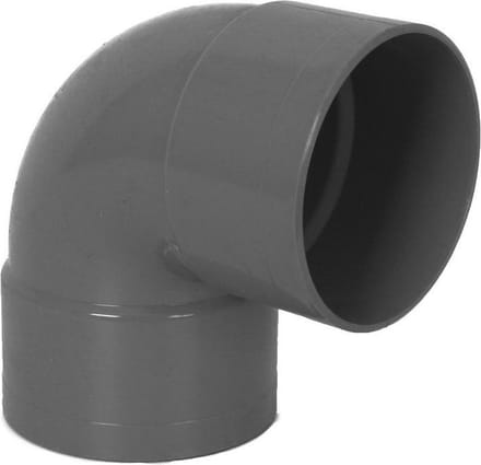 Bocht Kort 90Gr 2Xmof 125 Pvc Gr