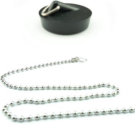 Gootsteenstop 40,5mm met ketting (Chroom) 40cm