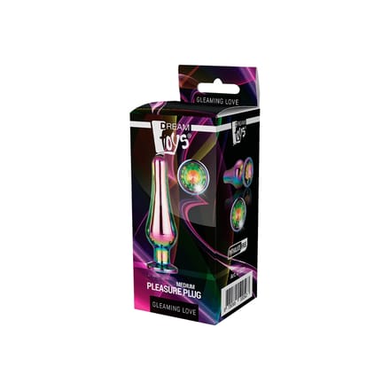 Dream Toys Buttplug GLEAMING LOVE COLOURED PLEASURE PLUG M Multicolours