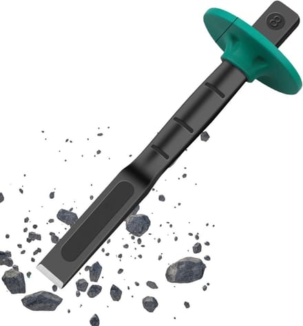 Platte Beitel - Robuuste Beitel - Metselwerk Bewerken - Ergonomische Grip - 20 cm - Metaal