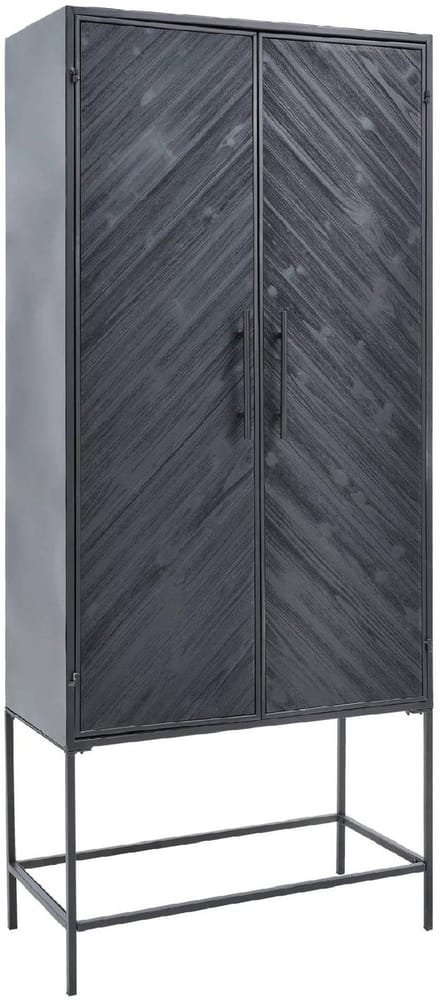 PTMD - Kast Rens - Zwart - 80x43.5x186cm