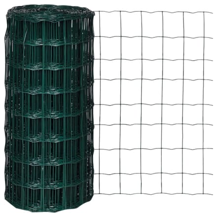 vidaXL - Euro - hek - 25x0,8 - m - staal - groen