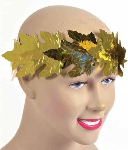 Lauwerkrans met gouden blaadjes