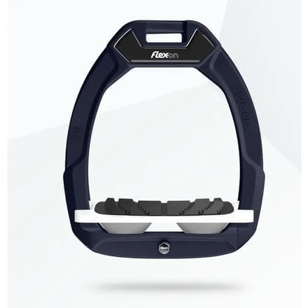 Veiligheidsstijgbeugels Rij-Design Ingebogen Grip Marine/Wit/Grijs Flex-On Safe-On