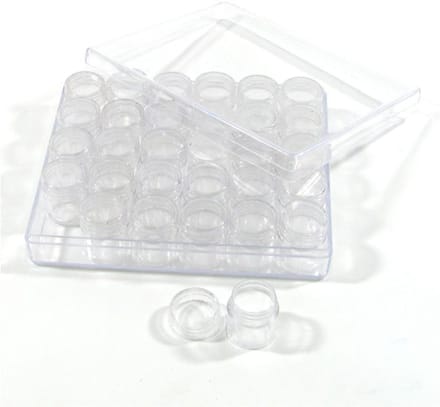 Opbergdoos met 24 potjes voor nail art, BOX-52