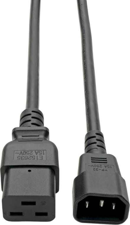 Tripp Lite P047-004 electriciteitssnoer Zwart 1,22 m C19 stekker C14 stekker