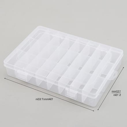 24 Compartimenten Opbergdoos voor Elektronische Componenten, SMD SMT Organizer, Ideaal voor Hobby en Professioneel Gebruik