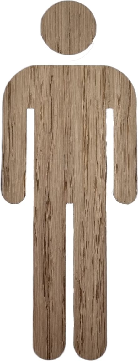 Toiletsilhouette man