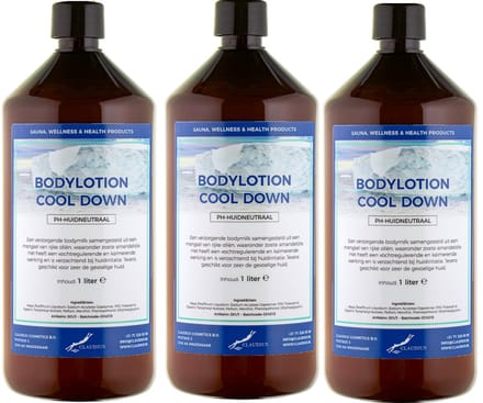 Bodylotion Cool Down 1 Liter - set van 3 stuks