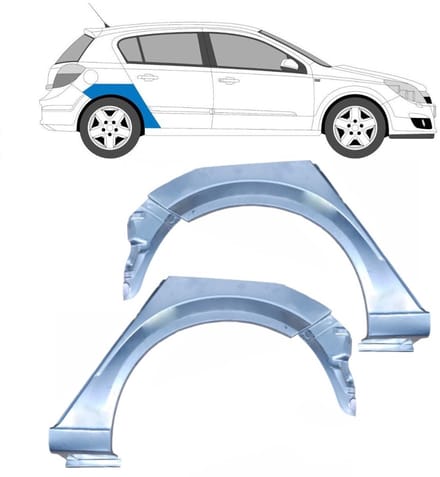 Reparatiepaneel achterspatbord voor Opel Astra H 2003-2014 / Links + Rechts