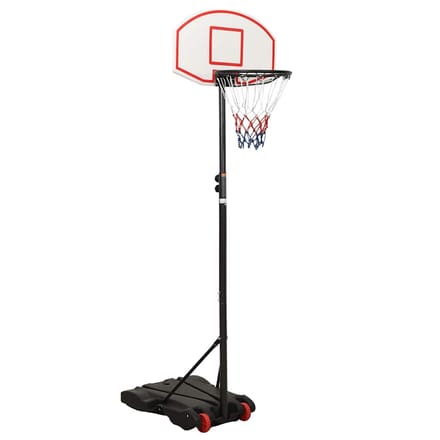 vidaXL Basketbalstandaard 216-250 cm polyetheen wit