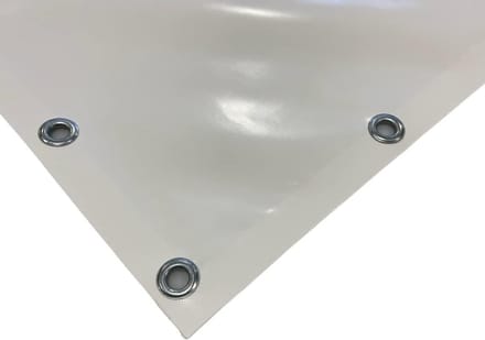 PVC Zeil - Waterdicht Doek - Buiten Beschermen - Versterkte Rand - 3x3 Meter - Wit