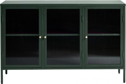 Nordic Home - Olan glazen dressoir - 130 cm - groen
