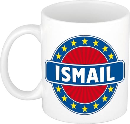 Ismail naam koffie mok / beker 300 ml  - namen mokken
