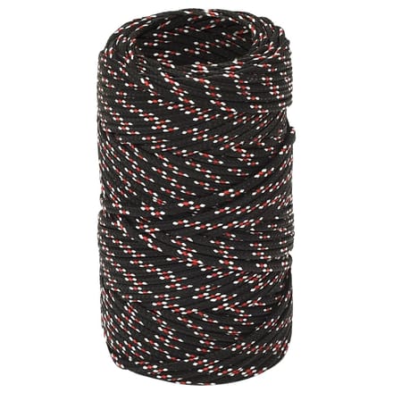 vidaXL - Boot - touw - 2 - mm - 100 - m - polypropyleen - zwart