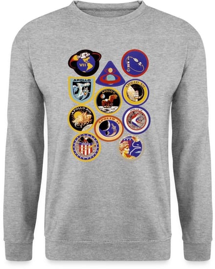 NASA Apollo-missie-insignes Sweater Heren
