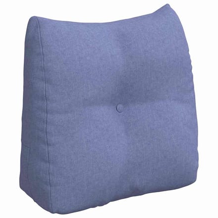 vidaXL - Rugkussen - Jeans - Blauw - 45 - x - 50 - x - 24 - cm - Stof