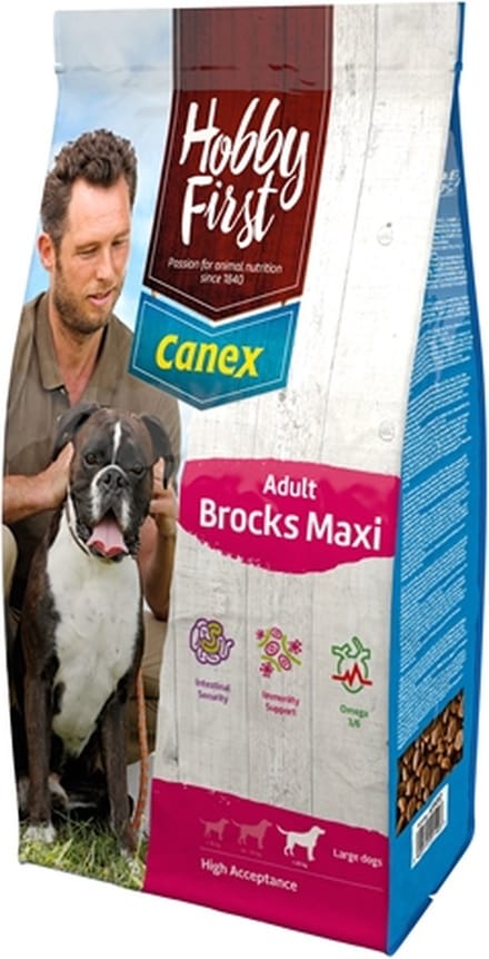 Hobbyfirst canex adult brocks maxi - 12 kg - 1 stuks