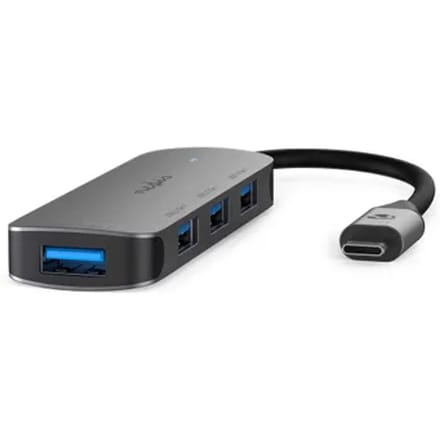 Nedis USB-Hub - 1x USB-C - 4x USB A Female - 4-Poorts poort(en) - USB 3.2 Gen 1 - USB Gevoed - 5 Gbps