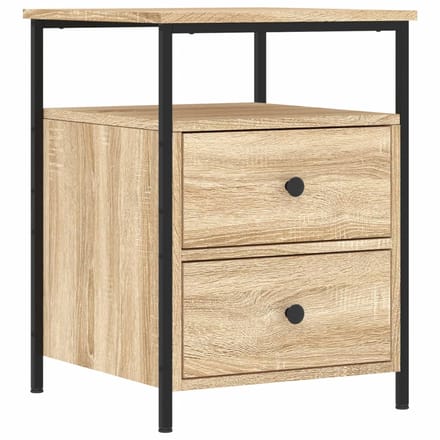vidaXL - Nachtkastjes - 2 - st - 44x45x60 - cm - sonoma - eikenkleurig
