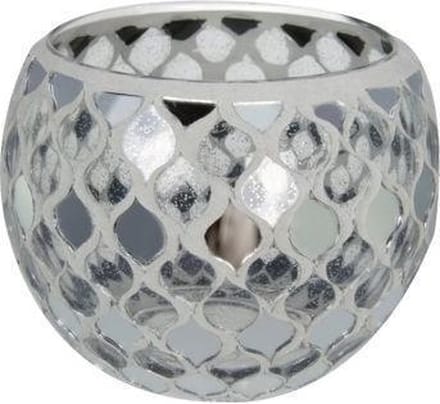 Mozaïek glas waxinehouder (groot 10.5 cm)