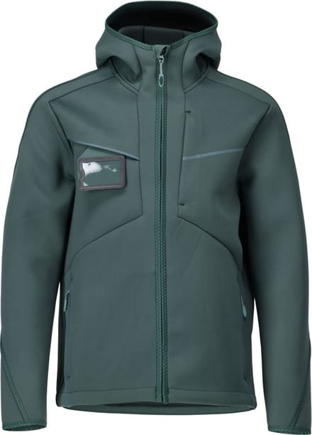Mascot Customized Softshell jas met capuchon 22086-662 - Bosgroen - 3XL