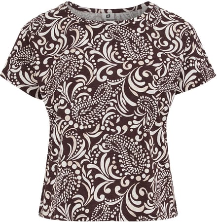 WE Fashion Dames T-shirt met print - Curve