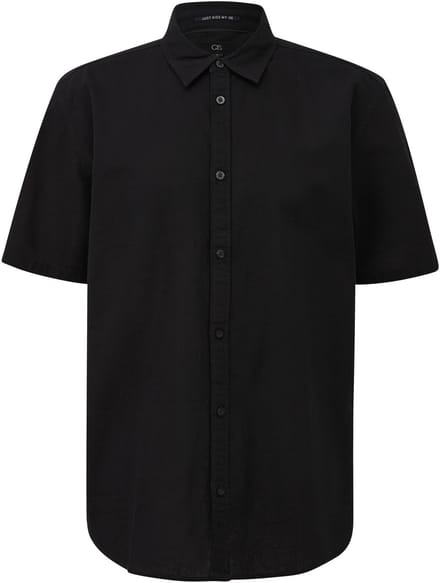 Gestreepte Kent kraag blouse met knoopsluiting QS