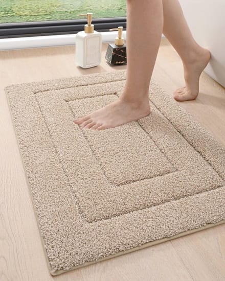 Zachte Absorberende Antislip Badkamermat 50 x 81 cm - Beige