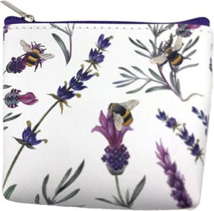 Portemonnee The Nectar Meadows Lavendel met Bij - PVC - 9x9x3cm
