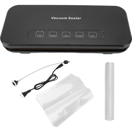 Machine à emballer sous vide 110 W 85 kPa ABS 5 modes Compact Automatique Scelleuse Alimentaire avec 10 Sacs de Scellage pour gray