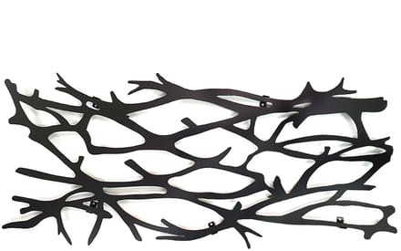Decorizzly Deco Branch - Wandkapstok - Zwart - Staal - Decoratie
