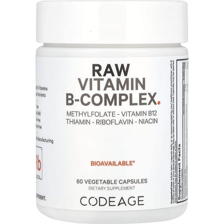 Codeage, rauw vitamine B-complex, 60 plantaardige capsules