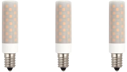 SPL E14 LED Lamp 6W Dimbaar - Neutraal Wit - 660lm - LED Buislamp T18 - Opaal - 3 Stuks