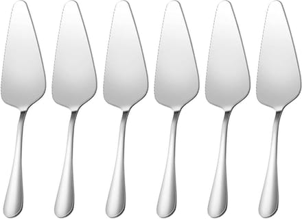 Set van 6 Taartscheppen van RVS, Ideaal voor Verjaardagsfeesten, Bruiloften en Dagelijkse Gebruik