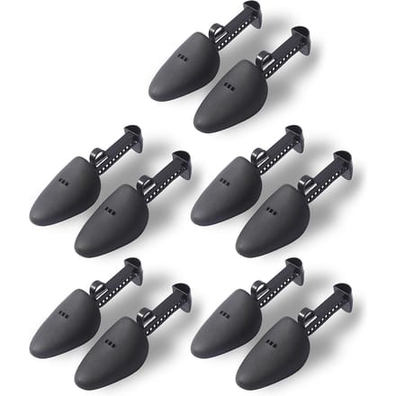 10 Pièces Tendeur de Chaussures Ajustement Léger Petit Pratique Forme à Chaussures pour Chaussures de 23 à 31cm gray