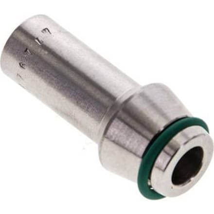 10x2mm RVS Rechte met Lasverbinding 630bar FKM O-ring ISO 8434-1
