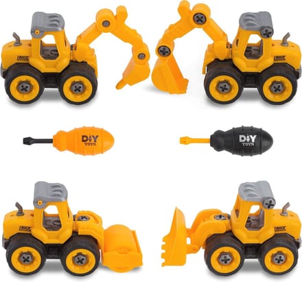 Mini Graafmachine Speelgoed Set - Bouwvoertuigen Voor Kinderen 3 tot 6 Jaar