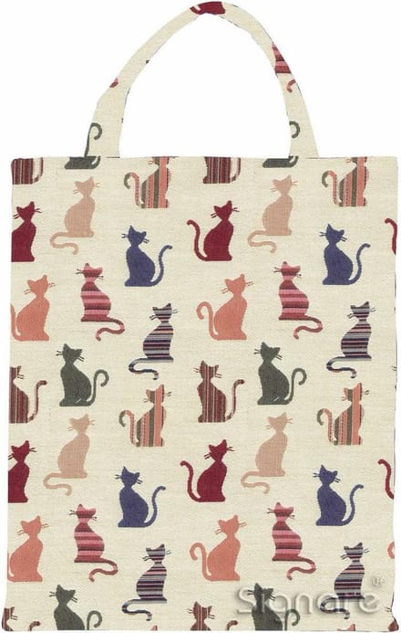 Boodschappentas - Gobelinstof - Cheeky Cat - Kat - Katten - Moderne kat