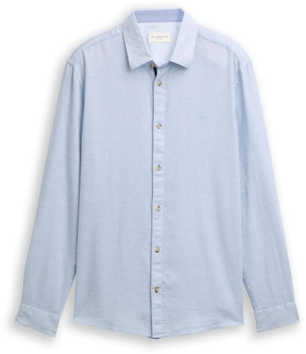 Tom Tailor - Heren hemd - Maat XXL - Mannen - blauw - katoen