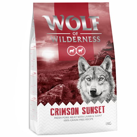 1kg 'Crimson Sunset' Lam & Geit Wolf of Wilderness Hondenvoer