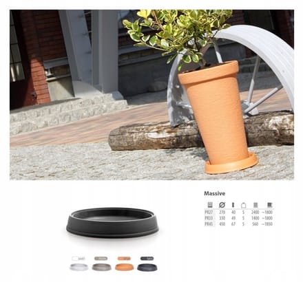 Prosperplast Massieve Onderzetter 21cm - Baksteenkleur