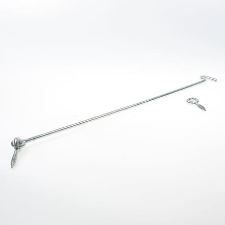 GebuVolco Windhaken met 2 schroefogen 7.00x500 ijzer gegalvaniseerd