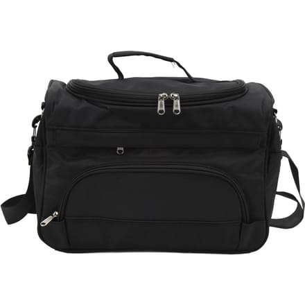 Multifunctionele Opbergtas Grote Capaciteit Ritssluiting Make-uptas met Schouderriem black